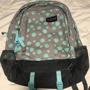 Jansport polkadot backpack
